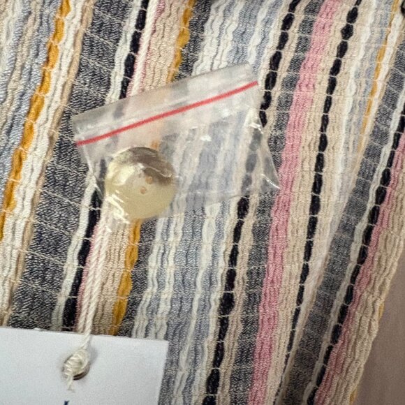 NWT Women's Blue Island Multicolor Strapless Jumpsuit Size Medium Coastal Beach - Picture 6 of 12